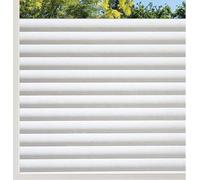 rabbitgoo Vinilo Ventanas de Rayas Adhesiva Decorativa del Vidrio de Ventanas Control de Calor y Anti UV para la Privacidad Autoadhesiva con Electricida Estática para baño Cocina Oficina 44.5x200cm