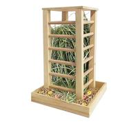 Rabbits Feeder - Bunny Hay Feeder | Large Capacity Animal Food Feeding Rack | Hay Holder for Rabbit | Wooden Small Animal Food Feeding Holderfor Small Pet Ferrets Squirrels Chinchillas Hamster