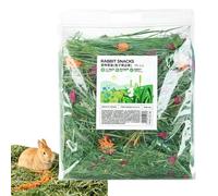 Rabbits Heno Food, Natural Grass Feed, Hamster Hay Bedding, Healthy Pet Food with Nutritious and High Fibers Ingredients for Bunnies, Hamsters, or Guinea Pigs, 1 Set