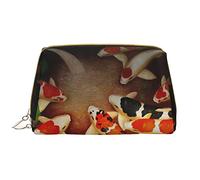 Rabbits On Grass - Bolsa de maquillaje portátil de piel estampada con diseño impreso de ancho completo, Beauty Fish, Talla única