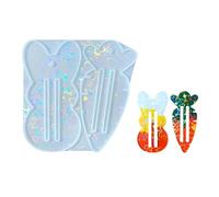 Rabbits - Pinza para dinero, resina epoxi, silicona, herramienta para hacer joyas de zanahoria