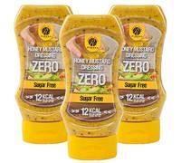 Rabeko Zero Salsa - mostaza con miel, 1 x 350 ml sin azúcar y baja en grasas (lote de 3, Mostaza con miel)