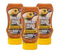 Rabeko Zero Sauce - hamburguesa cero, 3 x 350 ml - productos saludables bajos en carbohidratos, bajos en calorías y grasas para ensaladas, papas fritas, hamburguesas - sin gluten ni lactosa