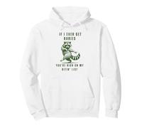 Rabia Lista Bitin Mapache Humor Oscuro Vida Silvestre Juego de Palabras Sudadera con Capucha