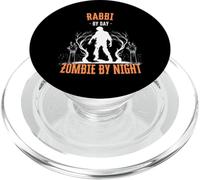 Rabino de día Zombie de Noche Divertido Halloween Espeluznante PopSockets PopGrip para MagSafe