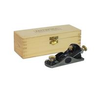 Rabot à main Faithfull 912 dans un coffret en bois - Rabot à main à angle faible en fonte usinée avec précision pour le travail du bois de bout et la finition générale
