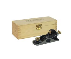 Rabot à main Faithfull 912 dans un coffret en bois - Rabot à main à angle faible en fonte usinée avec précision pour le travail du bois de bout et la finition générale