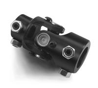 RABROPAR Acoplador universal de acero negro para eje de dirección único DD x 3/4 pulgadas DD de 1 pulgada