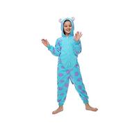 Rabtero Trajes de animales infantiles, trajes de monstruos azules neutros, trajes de monstruos azules, trajes de Halloween/Navidad/carnaval infantiles Especial para niños 6-8