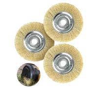 RAC814 - Cepillo de alambre de repuesto para limpiador de patio Ryobi, cepillo de rueda de alambre de 115 mm para RY18PCA-0, OPC1800, OPC1815, EFB 400/401, cepillo de metal duradero para patio