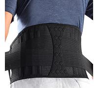 Racbeuk Cinturón de apoyo lumbar para levantamiento de espalda, hernia de disco, ciática, alivio del dolor, soporte lumbar transpirable para hombres y mujeres