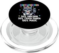Racconicorn 50% Unicornio 50% Papelera Panda 100% Magia PopSockets PopGrip para MagSafe