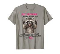 Raccoon acaba de comprobarlo, escuché un ruido fuerte y pensé que eras Camiseta