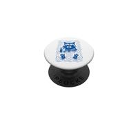 Raccoon Bath Water Swimming Ripples Cool Raccoon Face PopSockets PopGrip Adhesivo