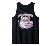 Raccoon Blowing Bubble Chewing Gum Bubble Trouble, Raccoon Camiseta sin Mangas