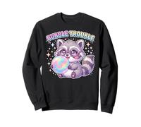 Raccoon Blowing Bubble Chewing Gum Bubble Trouble, Raccoon Sudadera