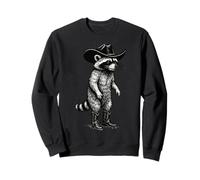 Raccoon Cowboy Cowgirl Western Country Sudadera