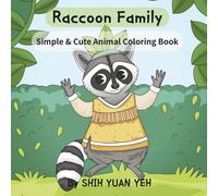 Raccoon Family: Simple & Cute Animal Coloring Book