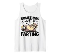 Raccoon Farting Hombres Mujeres Humor Regalos Camiseta sin Mangas