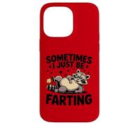Raccoon Farting Hombres Mujeres Humor Regalos Carcasa para iPhone 14 Pro MAX