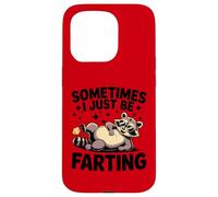 Raccoon Farting Hombres Mujeres Humor Regalos Carcasa para iPhone 15 Pro