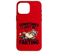 Raccoon Farting Hombres Mujeres Humor Regalos Carcasa para iPhone 16 Pro MAX