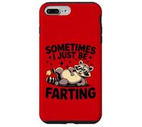 Raccoon Farting Hombres Mujeres Humor Regalos Carcasa para iPhone 7 Plus/8 Plus