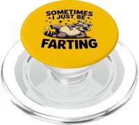 Raccoon Farting Hombres Mujeres Humor Regalos PopSockets PopGrip para MagSafe