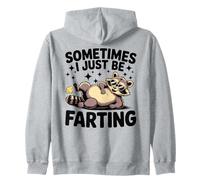Raccoon Farting Hombres Mujeres Humor Regalos Sudadera con Capucha