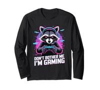 Raccoon Gaming Don't Bother Me I'm Gaming Manga Larga