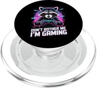 Raccoon Gaming Don't Bother Me I'm Gaming PopSockets PopGrip para MagSafe