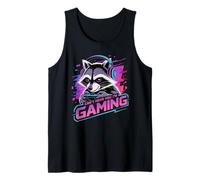 Raccoon Gaming Sorry I Can't Hear You I'm Gaming Camiseta sin Mangas