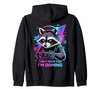Raccoon Gaming Sorry I Can't Hear You I'm Gaming Sudadera con Capucha