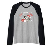 Raccoon I'm Snow Cute Snowman Snow Pun Camiseta Manga Raglan