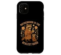 Raccoon Motherhood is The Realest Hood Día de la Madre Mamá Vida Carcasa para iPhone 11