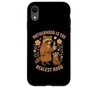 Raccoon Motherhood is The Realest Hood Día de la Madre Mamá Vida Carcasa para iPhone XR