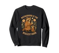 Raccoon Motherhood is The Realest Hood Día de la Madre Mamá Vida Sudadera