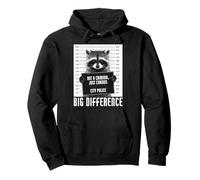 Raccoon Mugshot No es un Criminal Solo Curioso Gran Diferencia Sudadera con Capucha