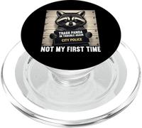 Raccoon Mugshot Trash Panda en Problemas no es mi Primera Vez PopSockets PopGrip para MagSafe