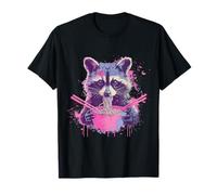Raccoon Ramen Acuarela Arte Raccoon Ramen Bowl Camiseta
