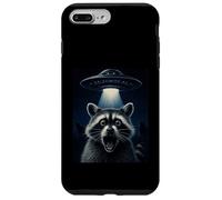 Raccoon Selfie OVNI Alien Abduction Humor Regalos Carcasa para iPhone 7 Plus/8 Plus