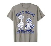 Raccoon Silly Goose Western Cowboy Rodeo Vibes Camiseta