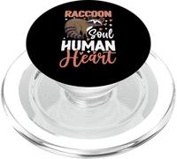 Raccoon Soul Human Heart PopSockets PopGrip para MagSafe