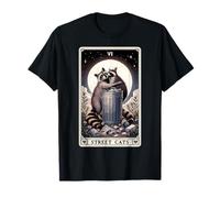 Raccoon Street Cats Tarot Card Mapache Mapache Camiseta