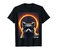 Raccoon Taking Selfie Solar 2026 Eclipse Wearing Glasses Camiseta