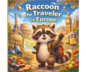Raccoon the Traveler in Europe: Raccoon the Traveler: A Fun Adventure Across Europe for Kids Ages 3-6 (Raccoon the Traveler Series)
