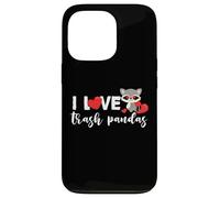 Raccoon Trash Panda Love Heart para niñas y mujeres Carcasa para iPhone 13 Pro