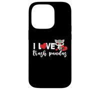 Raccoon Trash Panda Love Heart para niñas y mujeres Carcasa para iPhone 14 Pro