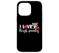 Raccoon Trash Panda Love Heart para niñas y mujeres Carcasa para iPhone 14 Pro Max