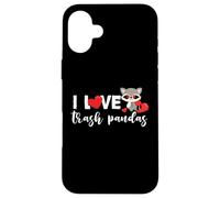Raccoon Trash Panda Love Heart para niñas y mujeres Carcasa para iPhone 16 Plus